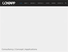 Tablet Screenshot of consapp.com.sg